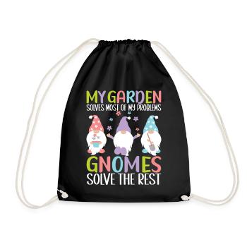 Nains de jardin Jardinage - Sac de sport léger - noir - Devant