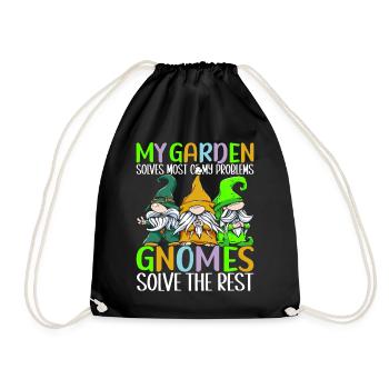 Nains de jardin Jardinage - Sac de sport léger - noir - Devant