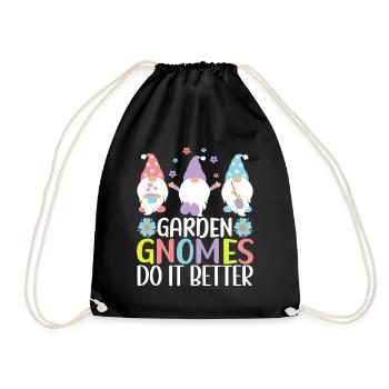 Nains de jardin Jardinage - Sac de sport léger - noir - Devant