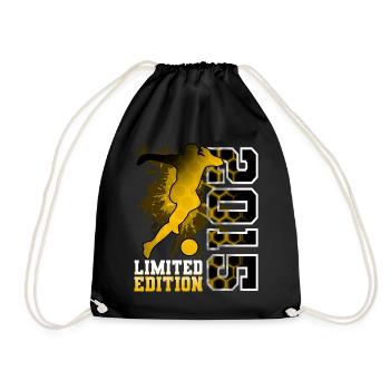 2015 Année de naissance Anniversaire Football - Sac de sport léger - noir - Devant