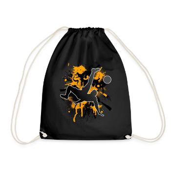 Joueurs de football - Sac de sport léger - noir - Devant