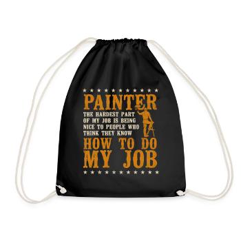 House Painter Decorator Painter - Turnbeutel - Schwarz - Vorne