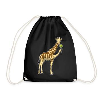 Giraffe Lollipop - Drawstring Bag - black - Front