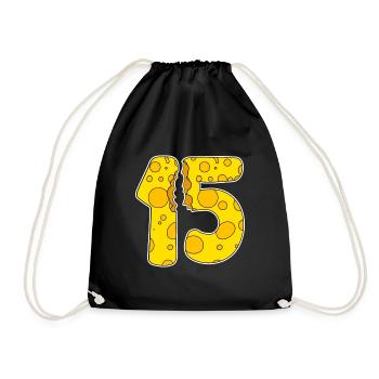 15 ans de Funny Cheese - Sac de sport léger - noir - Devant