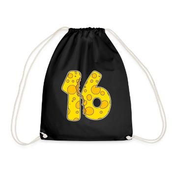 Fromage drôle de 16 ans d’âge - Sac de sport léger - noir - Devant