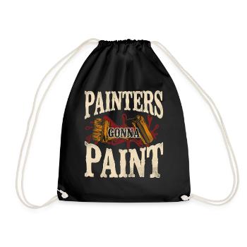 House Painter Decorator Pun - Turnbeutel - Schwarz - Vorne