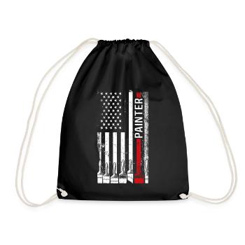 Peintre en bâtiment Décorateur Américain - Sac de sport léger - noir - Devant