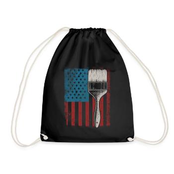 Peintre en bâtiment Décorateur Américain - Sac de sport léger - noir - Devant