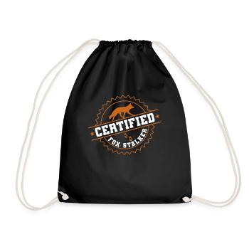 Cadeaux de chasse au renard - Sac de sport léger - noir - Devant