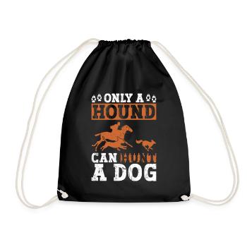 Fuchsjagd Geschenke Jagdhund - Turnbeutel - Schwarz - Vorne