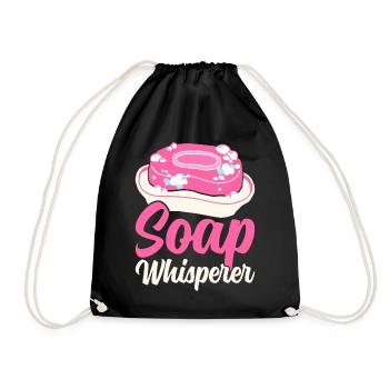 Savon Savon de bain Savon naturel - Sac de sport léger - noir - Devant