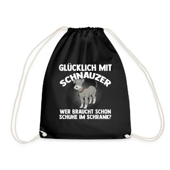 Chien Schnauzer Schnauzer géant - Sac de sport léger - noir - Devant