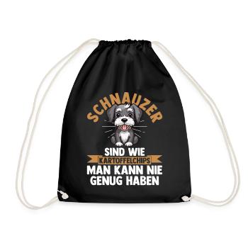 Schnauzer géant Schnauzer chien - Sac de sport léger - noir - Devant