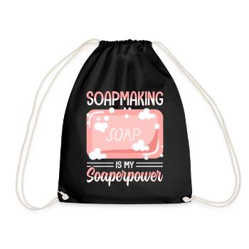 Savon Savon de bain Savon naturel - Sac de sport léger - noir - Devant