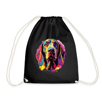 Aquarelles Coloré Américain Anglais - Sac de sport léger - noir - Devant