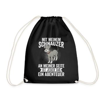 Riesenschnauzer Hund Schnauzer - Turnbeutel - Schwarz - Vorne