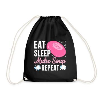 Savon Savon de bain Savon naturel - Sac de sport léger - noir - Devant