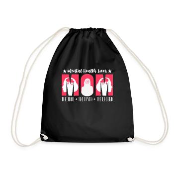 Mental Health Lover Mom The Idol The Health Care - Drawstring Bag - black - Front