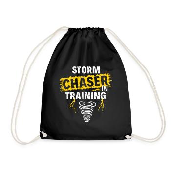Storm Chaser Dad - Storm Chasing Tornados - Turnbeutel - Schwarz - Vorne