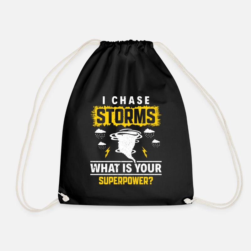 Penser aux tornades - Storm Chasing Tornadoes - Sac de sport léger - noir