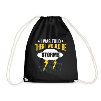 Storm Chaser Dad - Storm Chasing Tornados - Turnbeutel - Schwarz - Vorne