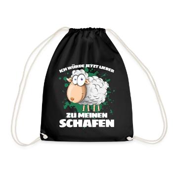 JE PRÉFÉRERAIS ALLER VERS MES BREBIS MAINTENANT - Sac de sport léger - noir - Devant