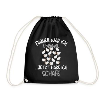 Ich habe Schafe! Lustige Schäferei Schafhirte - Turnbeutel - Schwarz - Vorne