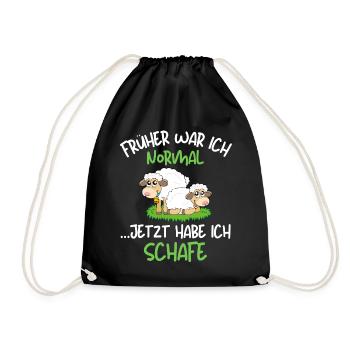 Ich habe Schafe! Lustige Schäferei Schafhirte - Turnbeutel - Schwarz - Vorne