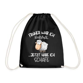 Ich habe Schafe! Lustige Schäferei Schafhirte - Turnbeutel - Schwarz - Vorne