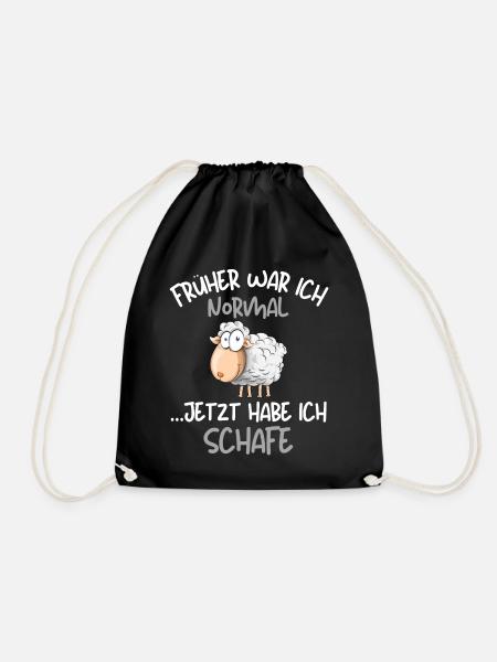 Ich habe Schafe! Lustige Schäferei Schafhirte - Turnbeutel - Schwarz