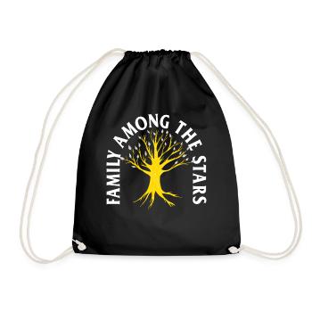 Chemise de famille, famille parmi les étoiles Tee, cadeau - Sac de sport léger - noir - Devant