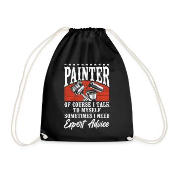 House Painter Decorator Painter Of - Drawstring Bag - black - Front