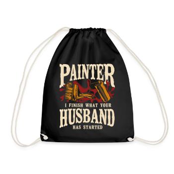 House Painter Decorator Painter I - Drawstring Bag - black - Front
