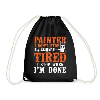 House Painter Decorator Painter I - Turnbeutel - Schwarz - Vorne