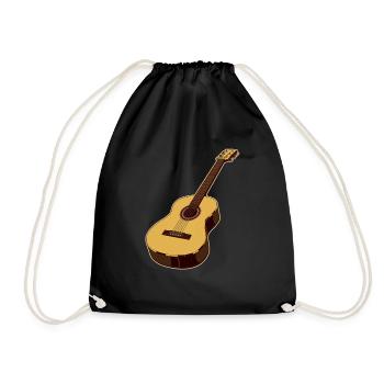 Guitar - Drawstring Bag - black - Front
