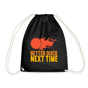 Dodgeball Dodgeball - Drawstring Bag - black - Front