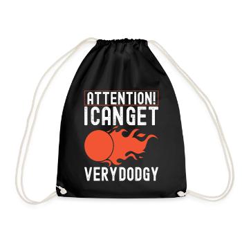 Dodgeball Dodgeball - Drawstring Bag - black - Front