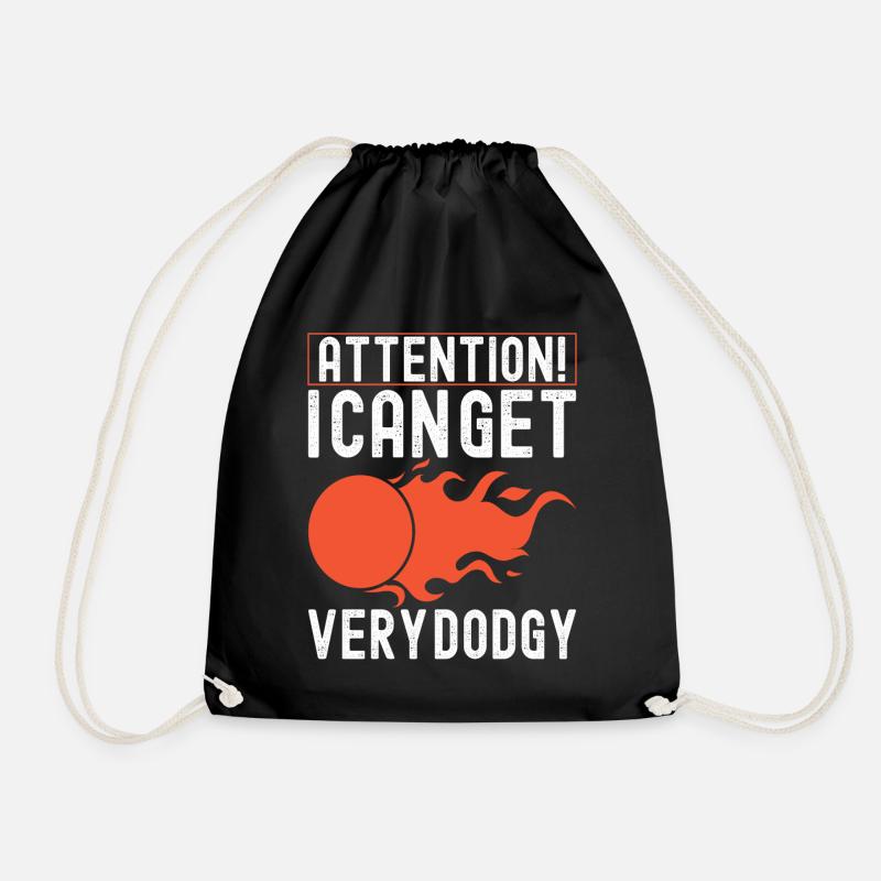 Dodgeball Dodgeball - Drawstring Bag - black