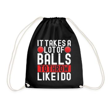 Dodgeball Dodgeball - Drawstring Bag - black - Front