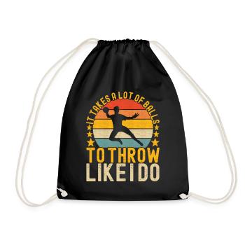 Ballon chasseur Ballon chasseur - Sac de sport léger - noir - Devant