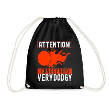 Dodgeball Dodgeball - Drawstring Bag - black - Front
