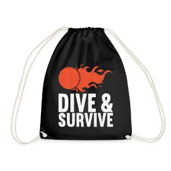 Dodgeball Dodgeball - Drawstring Bag - black - Front