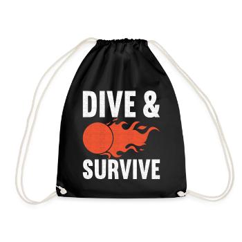 Dodgeball Dodgeball - Drawstring Bag - black - Front