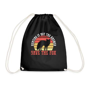 Accessoires de chasse anti-renards - Sac de sport léger - noir - Devant