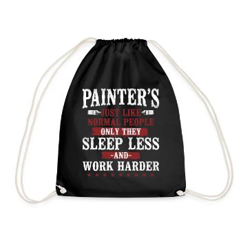 House Painter Decorator Painters - Drawstring Bag - black - Front