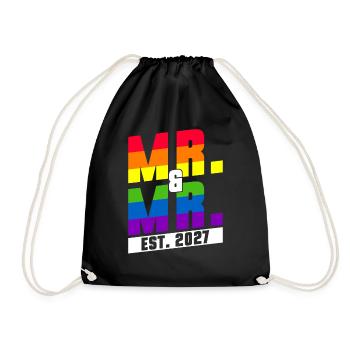 Mariage Gay Pride 2027 Mariage gay - Sac de sport léger - noir - Devant