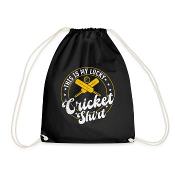 C’est ma chemise de cricket porte-bonheur Cricket Sport Crick - Sac de sport léger - noir - Devant
