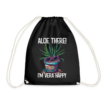 Aloe là je suis Vera jardin cadeau - Sac de sport léger - noir - Devant