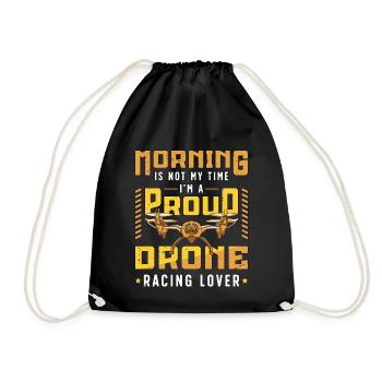 Le matin des amateurs de courses de drones n’est pas ma course de drones - Sac de sport léger - noir - Devant