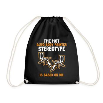 Stereotype is Based On Me Vehicle Car Spray Car - Drawstring Bag - black - Front